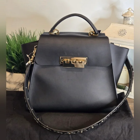 Zac Posen Eartha Iconic Black Handbag